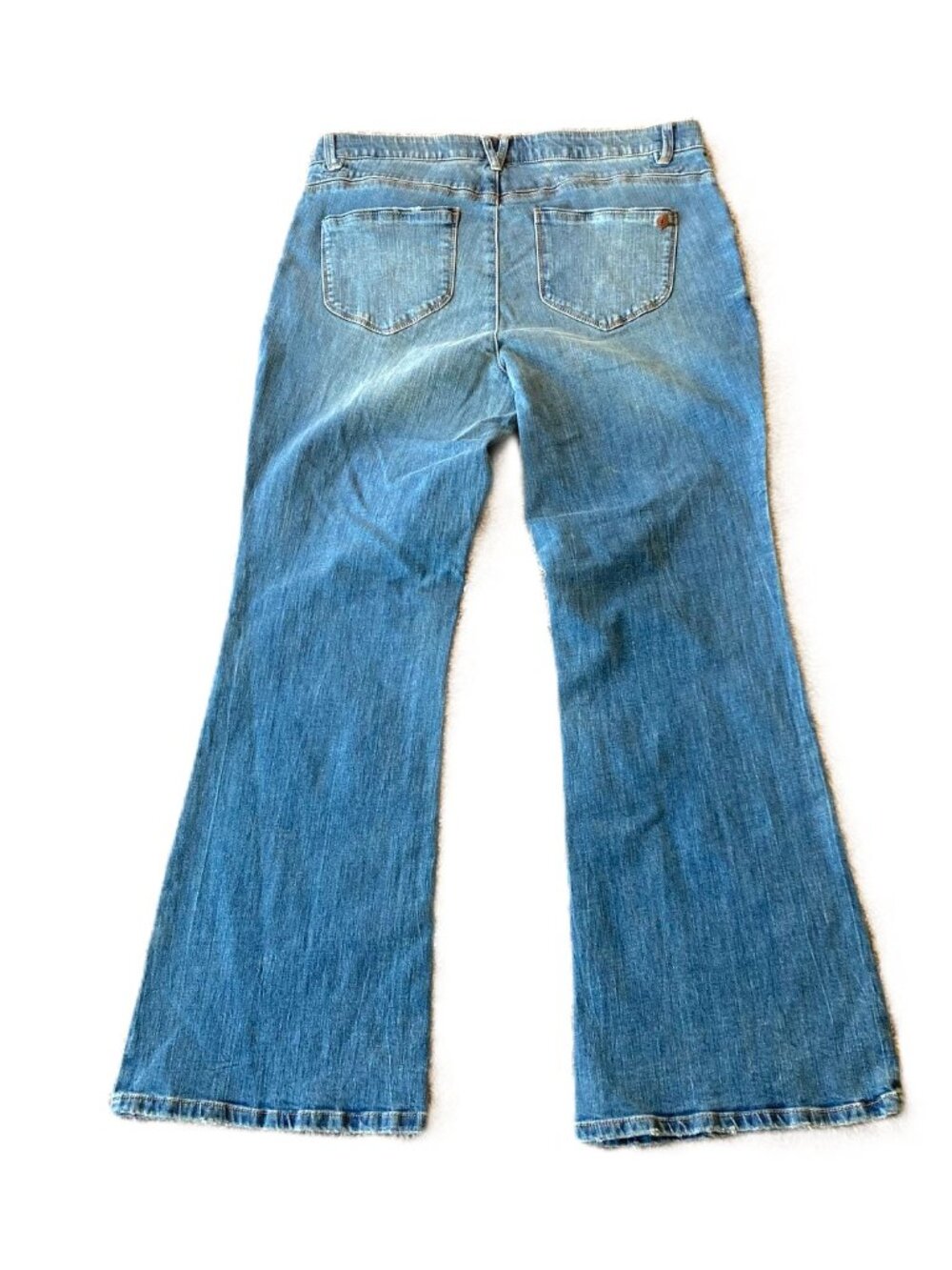 Democracy Ab Solution High Rise Out There Flare Jeans 16W Mid Blue Artisanal NWT - Picture 8 of 9